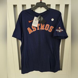 New Nike Yordan Alvarez Houston Astros Player T-Shirt Navy 2022 World Champion